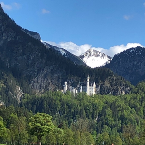 Schloss Neuschwanstein vom Hotelfenster aus